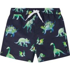 Swimsuits Deux par Deux Mid-Thigh Boardshorts Big Boys Grey Printed Dinosaurs 11 12