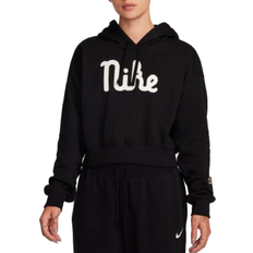 Nike Sportswear Club Fleece Women's Oversized Cropped Hoodie - Black