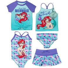 Swimsuits Disney Princess Ariel Toddler Girls One-Piece Swimsuit Top and Bottom Piece Set Little Mermaid 5T