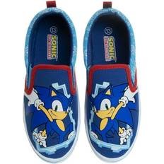 Children's Shoes Sega Sonic the Hedgehog Boys Slip On Canvas Sneakers. Little Kids/Big Kids Blue