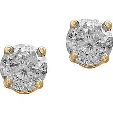 Effy Round 0.75ct Stud Earrings - Gold/Diamonds