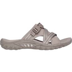 Skechers Beige - Women Slides Skechers Women's Reggae Thru Slide Sandals Taupe