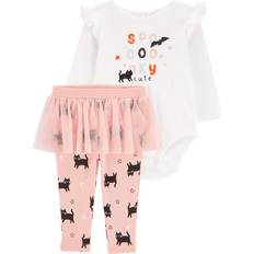 Carter's Baby Halloween Bodysuit & Tutu Pant Set 2-piece - Pink/White (195862509690)