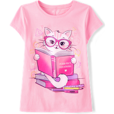 The Children's Place Girl's Cat Book Graphic Tee - Luau