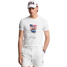 Polo Shirts Polo Ralph Lauren Team Usa Short Sleeve Bear Tee White XX