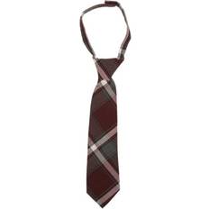 Ties & Bow Ties Children's Clothing French Toast Boys' Adjustable Tie, Burgundy Plaid, 14-20