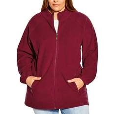 Avenue Outerwear Avenue JKT POLAR FLC ZIP Cherry 22-24 22-24