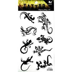 PP Tattoo 1 Sheet Black Lizard Gekko Salamander Temporary Tattoo