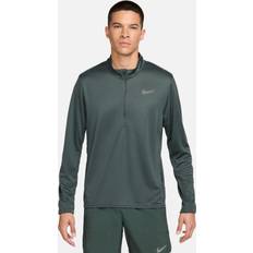 Nike Herre Singleter Nike Dri FIT Zip T Shirt Green