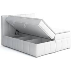 Fun furniture VINCENZA White Boxspringbett 180x200cm