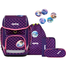 Wasserabweisend Schulranzen Ergobag Cubo School Backpack Set - Pearl DiveBear