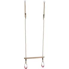 Kbt Wooden Trapeze with Metal Rings