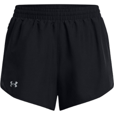 Under Armour Women's Fly By 3" Shorts - Black/Reflective