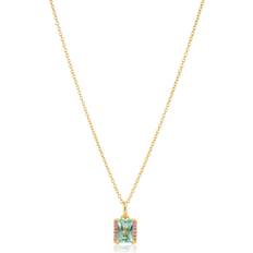 Halskjeder Sif Jakobs Womens 18k Gold Plated Roccanova Medio 18ct Yellow-gold Sterling-silver and Zirconia Pendant Necklace 18k gold plated