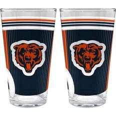 Beer Glasses Great American Products NFL Chicago 2pc Beer Glass 2pcs