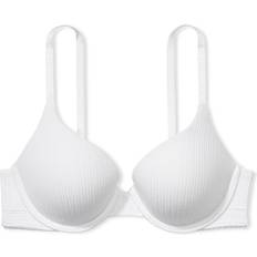 Victoria's Secret The T-shirt Cotton Push-up Perfect Shape Bra - White