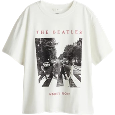 H&M Clothing H&M Oversized Printed T-shirt - White/The Beatles