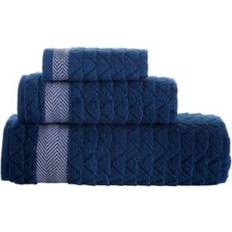 Polyester Bath Towels Brooks Brothers Herringbone 3 Bath Towel Blue