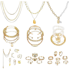 IFKM Jewellery Set - Gold/Multicolour