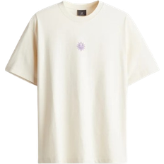 H&M Loose Fit Printed T-shirt - Beige/Sun