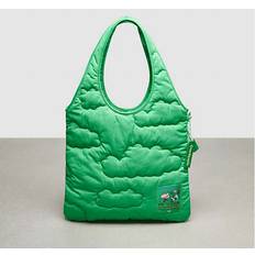 Coach Outlet Totes & Shopping Bags Coach Outlet topia Loop Flat Tote With Cloud Quilting Green One Size