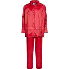 Unisex - XXL Regntøy LYNGSØE Rainwear Unisex Rain Set - Red