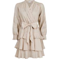 Neo Noir M Kjoler Neo Noir Ada S Voile Dress - Sand