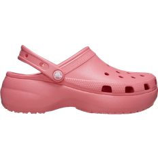 Pink - Women Clogs Crocs Classic Platform Clog - Hot Blush