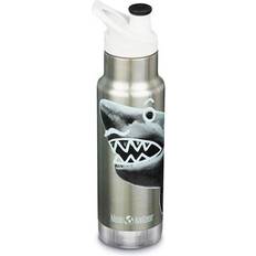 klean-kanteen Kid's Classic Insulated Water Bottle with Sport Cap Mr Shark 355ml