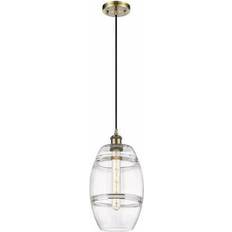 Innovations Lighting Vaz Antique Brass/Clear Pendant Lamp 8"