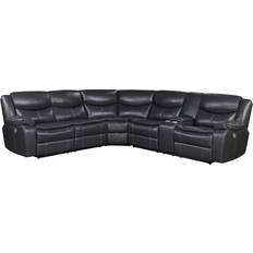 Leather power recliner sofa Coaster Sycamore Gray Sofa 114.2" 3 5 Seater