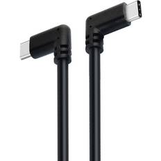 Nördic USBC-N1123 100W 10Gbps 5A 3.2 Gen2 USB C - USB C Angled M-M 1.5m