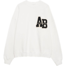 Anine Bing Miles Oversized Sweatshirt Letterman - Off White