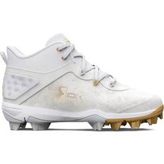 Under Armour Youth Harper 8 Mid RM - White/Light Grey
