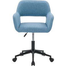Orren Ellis Ludewig Light Blue Office Chair 33"