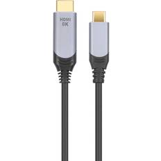 Nördic USBC-N1316 4K120Hz 8K30Hz 48Gbps USB C - HDMI 2.1 M-M 1.5m