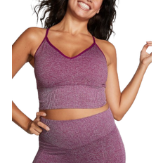 PINK Seamless Longline Sports Bra - Marl Vivid/Magenta Marl