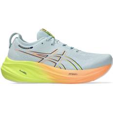 Asics 44 - Dame Løpesko Asics Gel-Nimbus 26 Paris W - Cool Grey/Safety Yellow