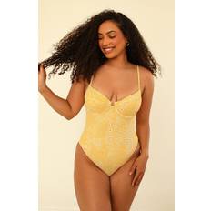 Women - Yellow Swimsuits Dippin' Daisy's Women's Saltwater One Piece Golden ditsy Medium