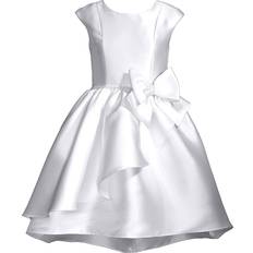 Bonnie Jean Kid's Mikado Cascade Dress - White