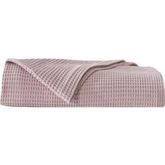 Queen Blankets Vie Waffle Weave Knit Blankets Pink