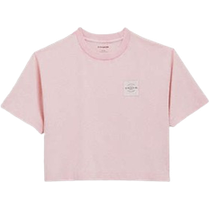 Coach Garment Dye Cropped T-shirt - Dusty Pink