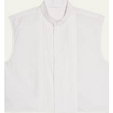 Cotton Suits Helmut Lang Sleeveless Tuxedo Bib WHITE XXX-SMALL