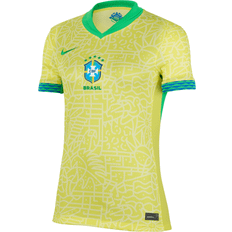 Nike Vini Jr. Brazil National Team 2024 Stadium Away Women's Dri-FIT Soccer Jersey in Yellow, NN201564162-CBF