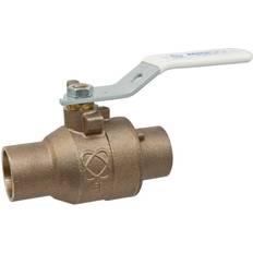 Lowe's Plumbing Lowe's 1 in. Bronze Alloy Lead-Free Solder Two-Piece Full Port Ball Valve