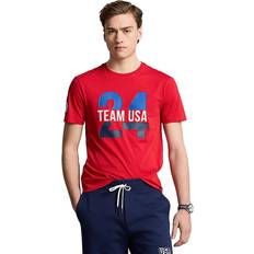 Polo Ralph Lauren Red T-shirts Polo Ralph Lauren Team Usa Custom Slim Fit Graphic Tee Red