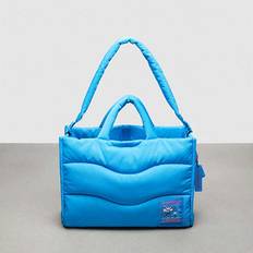 Coach Outlet Totes & Shopping Bags Coach Outlet topia Loop Tote With Wavy Quilting Blue One Size