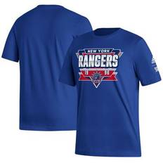 Adidas T-shirts Adidas Men's Royal New York Rangers Reverse Retro 2.0 Fresh Playmaker T-Shirt