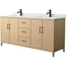 White Oak Vanity Units Wyndham Collection Elan (WCH717172DHBCMUNSMXX)