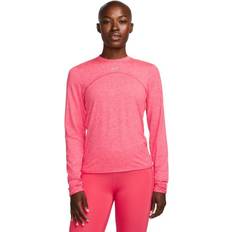 Tank Tops Nike Women's Dri-FIT Swift Element UV Crewneck Sweatshirt Aster Pink/Hot Punch/Htr/Reflective Silv